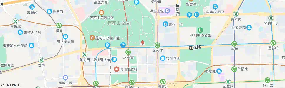 深圳关山月美术馆1_公交站地图_深圳公交_妙搜公交查询2025
