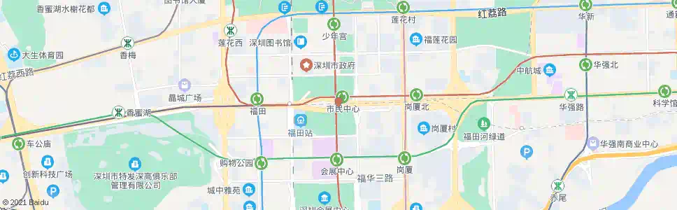 深圳市民广场东_公交站地图_深圳公交_妙搜公交查询2025