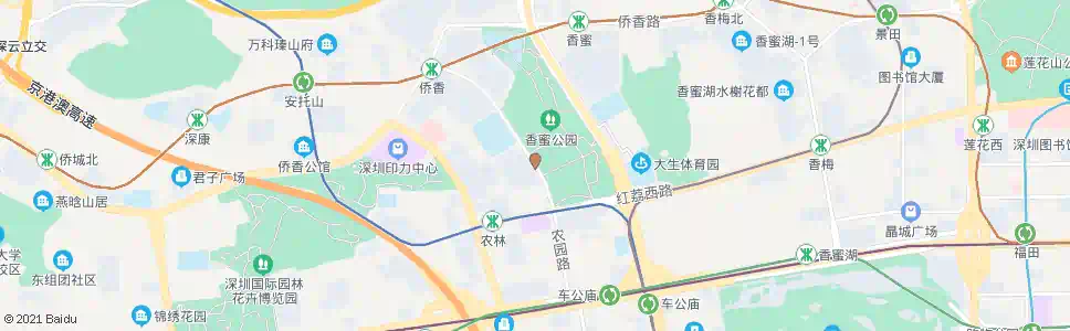 深圳农园路_公交站地图_深圳公交_妙搜公交查询2025