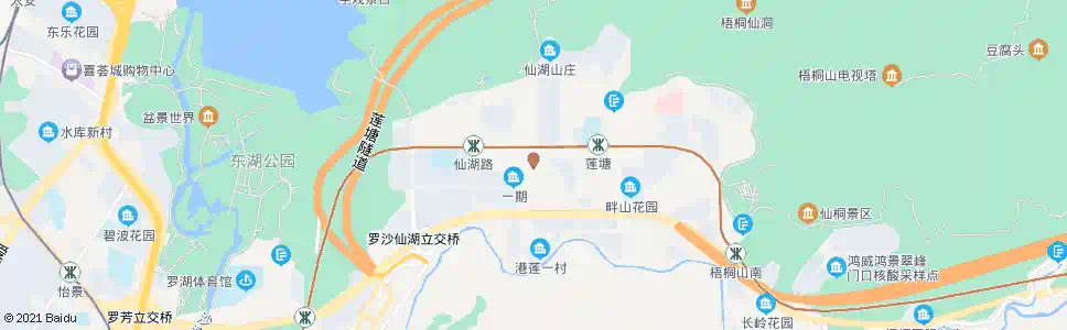 深圳莲塘小学_公交站地图_深圳公交_妙搜公交查询2025