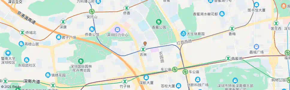 深圳香荔花园_公交站地图_深圳公交_妙搜公交查询2025