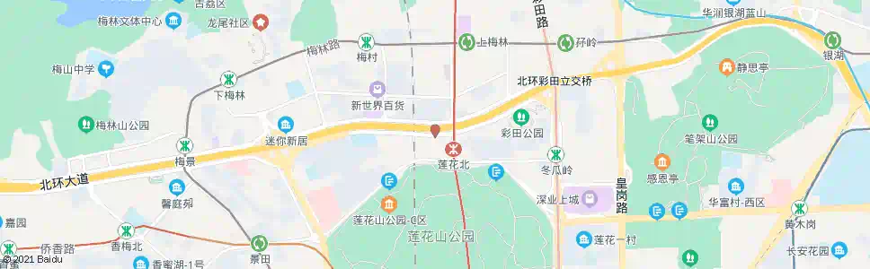 深圳彩田村北_公交站地图_深圳公交_妙搜公交查询2025