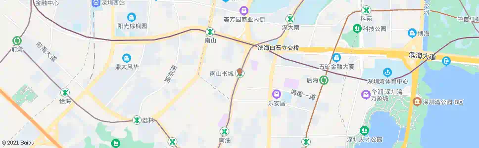 深圳深圳南山书城_公交站地图_深圳公交_妙搜公交查询2025