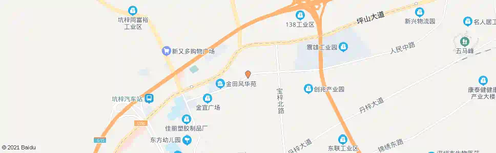 深圳坑梓第二回收站_公交站地图_深圳公交_妙搜公交查询2025