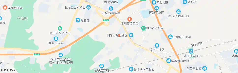 深圳同乐市场_公交站地图_深圳公交_妙搜公交查询2025