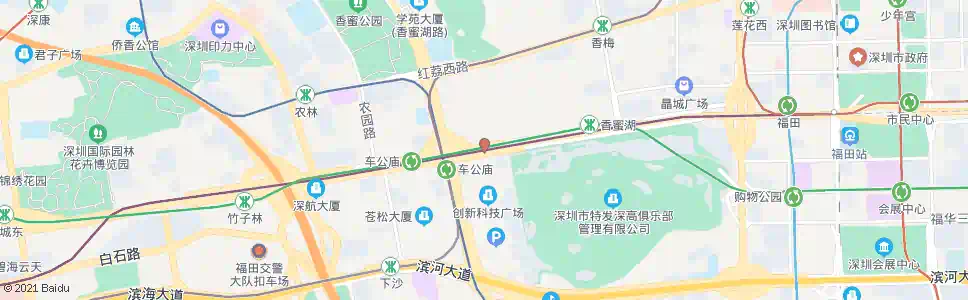 深圳深南香蜜立交_公交站地图_深圳公交_妙搜公交查询2025