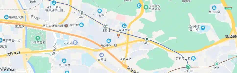深圳桃源村三期_公交站地图_深圳公交_妙搜公交查询2025