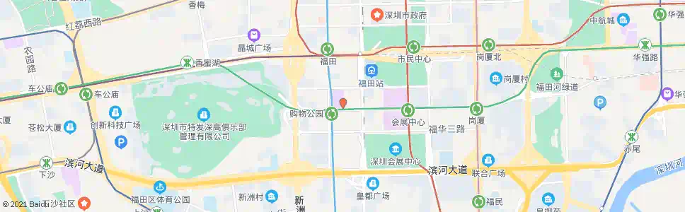 深圳购物公园地铁公交接驳站_公交站地图_深圳公交_妙搜公交查询2025