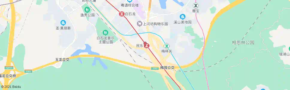 深圳民乐地铁接驳站_公交站地图_深圳公交_妙搜公交查询2025