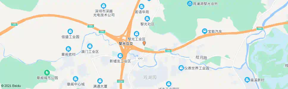 深圳黎光村_公交站地图_深圳公交_妙搜公交查询2025
