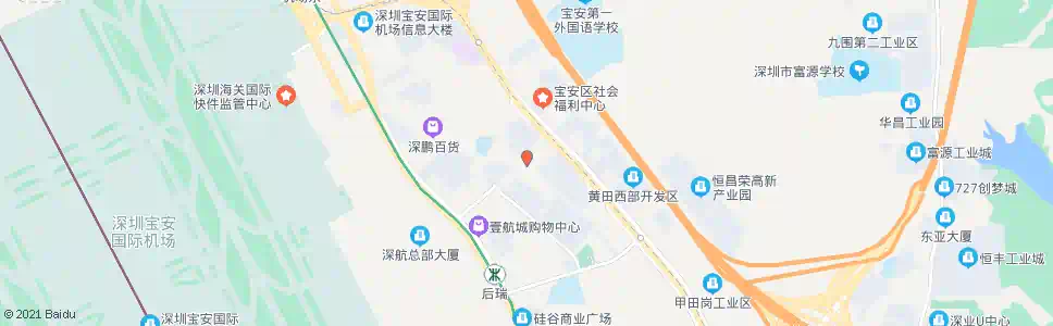 深圳西乡后瑞总站_公交站地图_深圳公交_妙搜公交查询2025