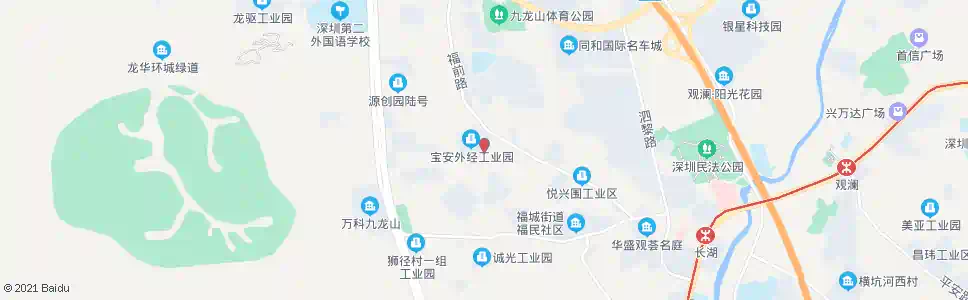 深圳外径工业园_公交站地图_深圳公交_妙搜公交查询2025