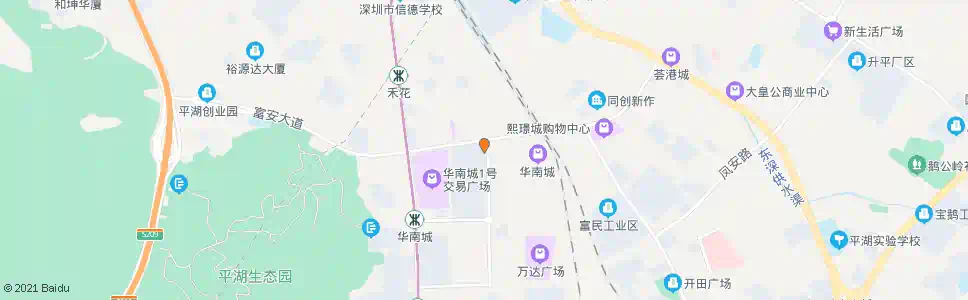 深圳华南城北门_公交站地图_深圳公交_妙搜公交查询2025