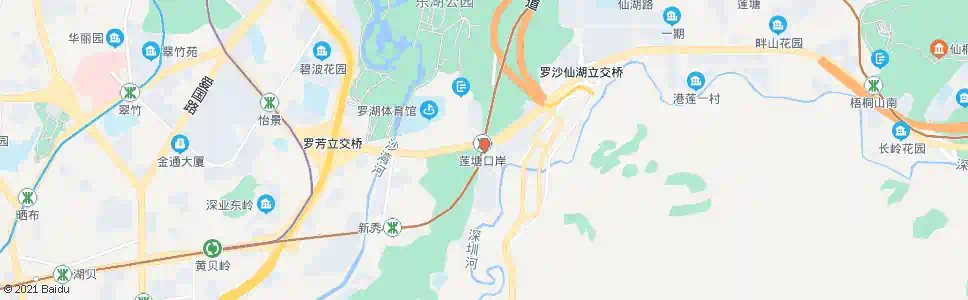 深圳莲塘1_公交站地图_深圳公交_妙搜公交查询2025