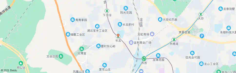 深圳长龙村_公交站地图_深圳公交_妙搜公交查询2025