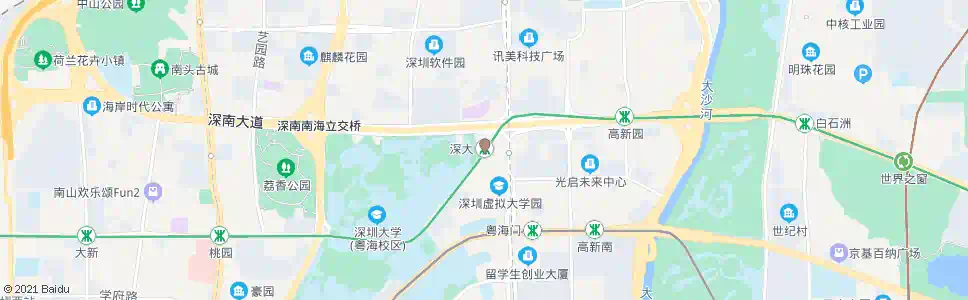 深圳深大地铁站_公交站地图_深圳公交_妙搜公交查询2025