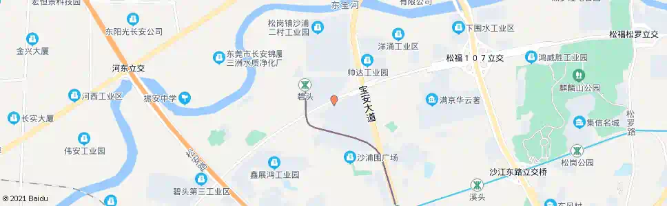 深圳松福沙浦围天桥_公交站地图_深圳公交_妙搜公交查询2025