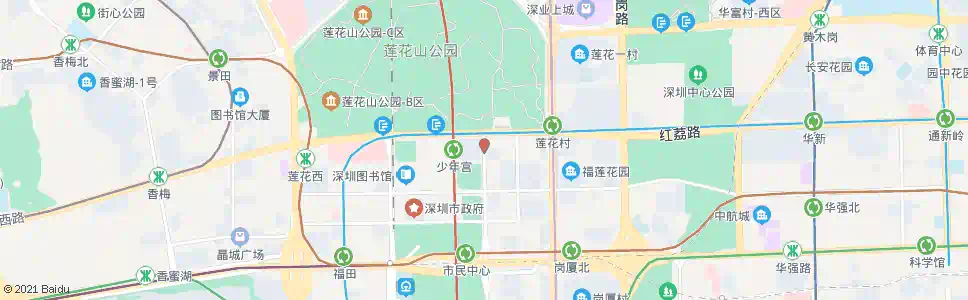 深圳少年宫东_公交站地图_深圳公交_妙搜公交查询2025