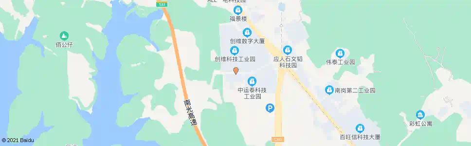 深圳创维工业园_公交站地图_深圳公交_妙搜公交查询2025