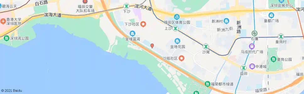 深圳上沙村1_公交站地图_深圳公交_妙搜公交查询2025