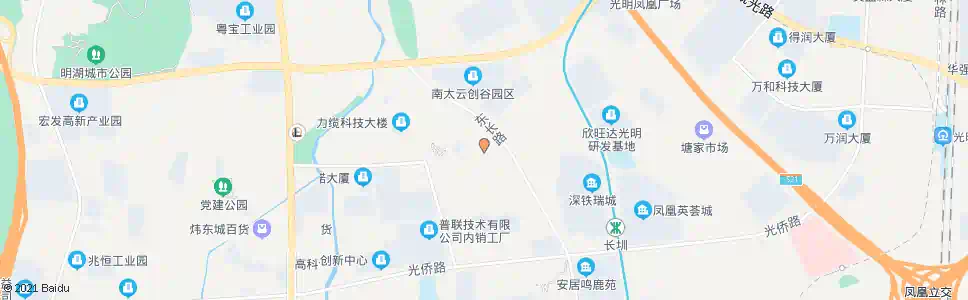 深圳凤凰办事处_公交站地图_深圳公交_妙搜公交查询2025