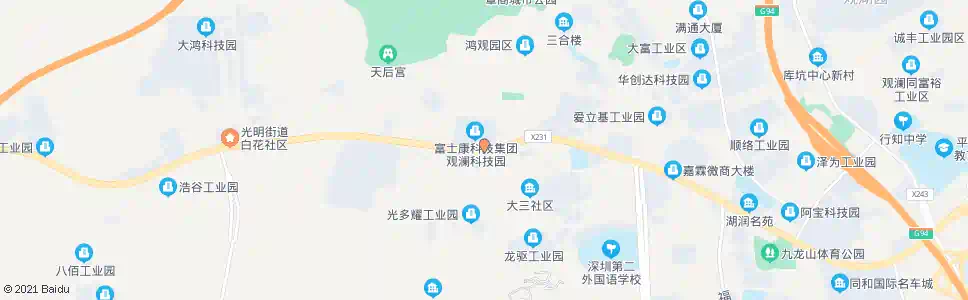深圳富士康_公交站地图_深圳公交_妙搜公交查询2025