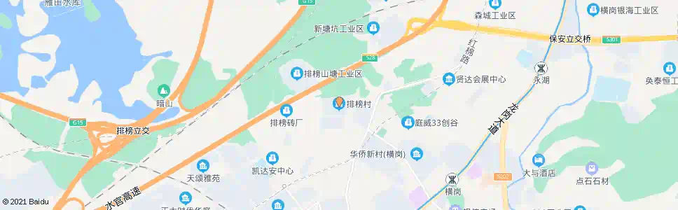 深圳排榜新村_公交站地图_深圳公交_妙搜公交查询2025