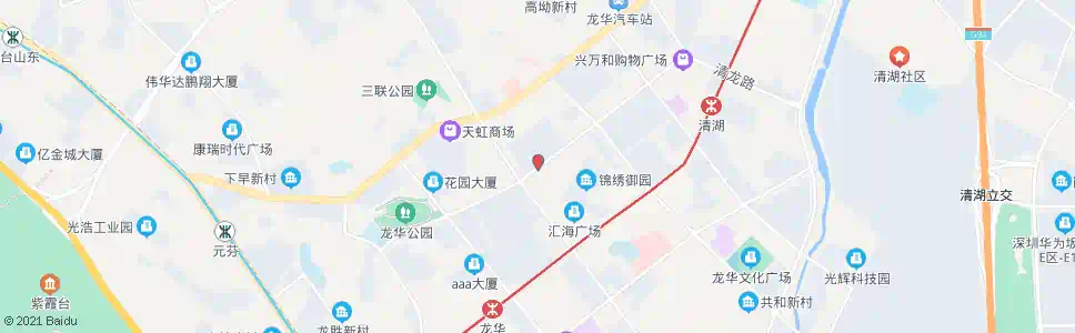 深圳弓村北门_公交站地图_深圳公交_妙搜公交查询2025