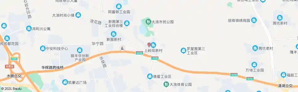 深圳上岭排新村_公交站地图_深圳公交_妙搜公交查询2025