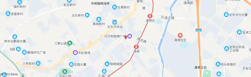 深圳富泉新村南_公交站地图_深圳公交_妙搜公交查询2025