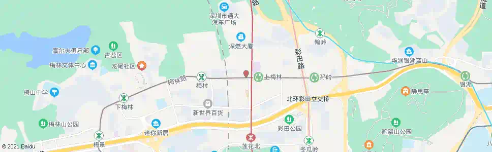 深圳上梅林公交总站_公交站地图_深圳公交_妙搜公交查询2025