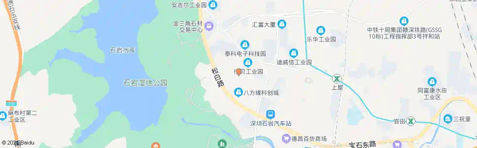 深圳泉宝工业区_公交站地图_深圳公交_妙搜公交查询2025