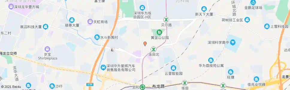 深圳坂田路口西_公交站地图_深圳公交_妙搜公交查询2025