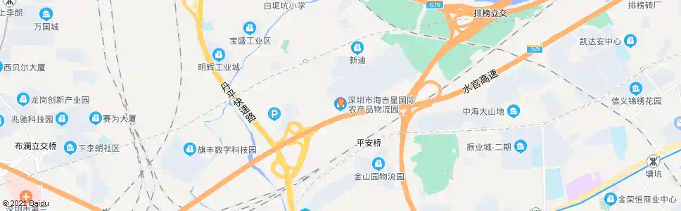 深圳海吉星物流园_公交站地图_深圳公交_妙搜公交查询2025