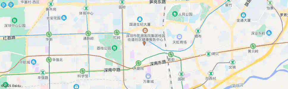 深圳六支队礼堂_公交站地图_深圳公交_妙搜公交查询2025