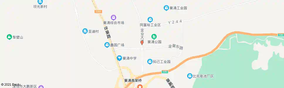 深圳葵涌公园_公交站地图_深圳公交_妙搜公交查询2025