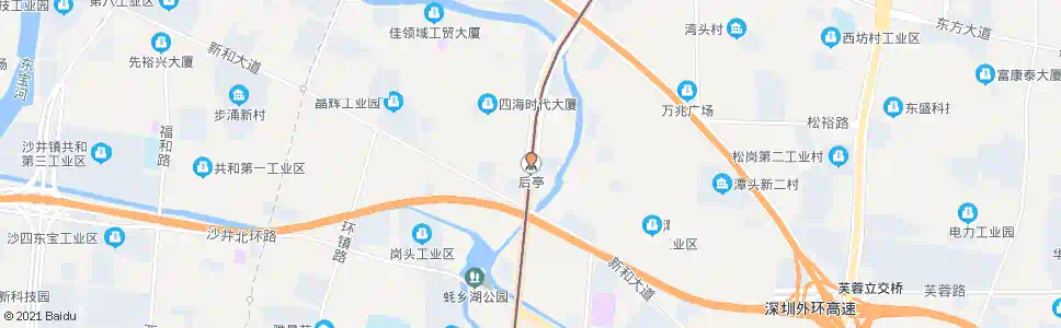 深圳后亭大信厂_公交站地图_深圳公交_妙搜公交查询2025