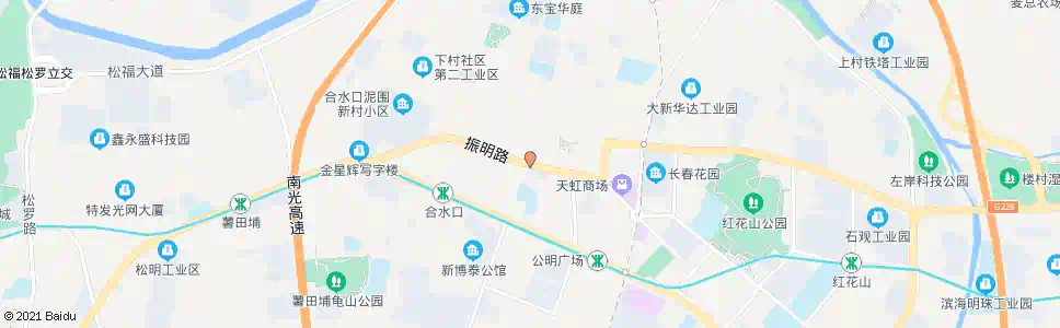 深圳公明老街_公交站地图_深圳公交_妙搜公交查询2025