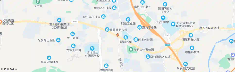 深圳福城街道办_公交站地图_深圳公交_妙搜公交查询2025
