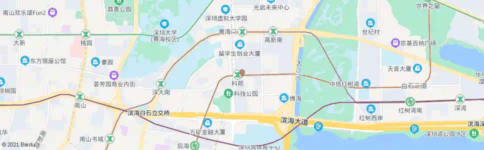 深圳科苑南路口_公交站地图_深圳公交_妙搜公交查询2025