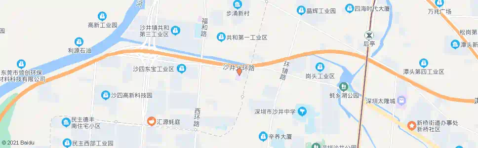 深圳沙三农贸市场_公交站地图_深圳公交_妙搜公交查询2025