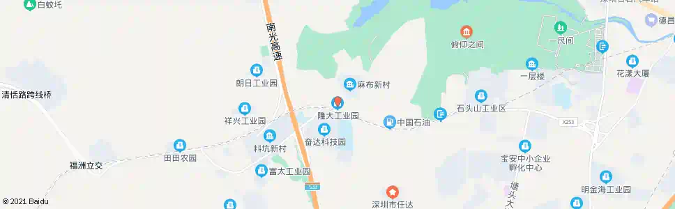 深圳隆大工业区_公交站地图_深圳公交_妙搜公交查询2025