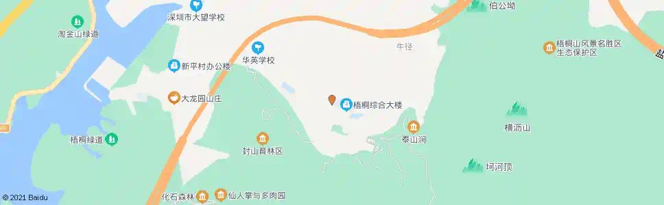 深圳梧桐山综合大楼_公交站地图_深圳公交_妙搜公交查询2025
