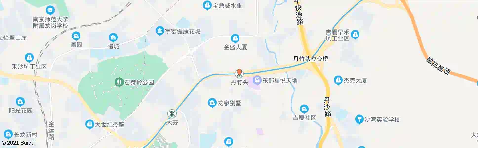 深圳丹竹头地铁站_公交站地图_深圳公交_妙搜公交查询2025