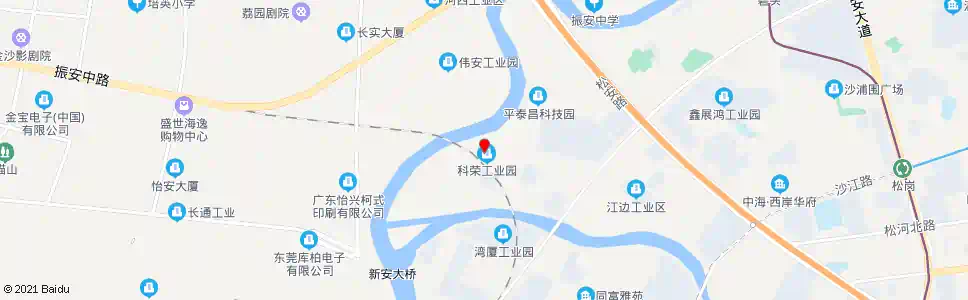 深圳江边第三工业区_公交站地图_深圳公交_妙搜公交查询2025