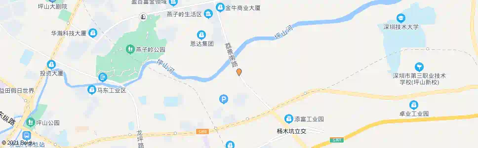 深圳坪山河湿地公园_公交站地图_深圳公交_妙搜公交查询2025