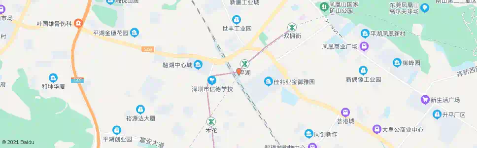 深圳平湖火车站候车室_公交站地图_深圳公交_妙搜公交查询2025
