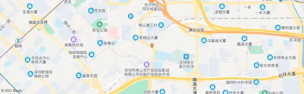 深圳中山园立交_公交站地图_深圳公交_妙搜公交查询2025