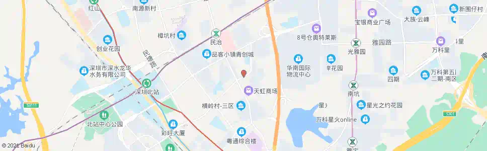 深圳横岭村_公交站地图_深圳公交_妙搜公交查询2025