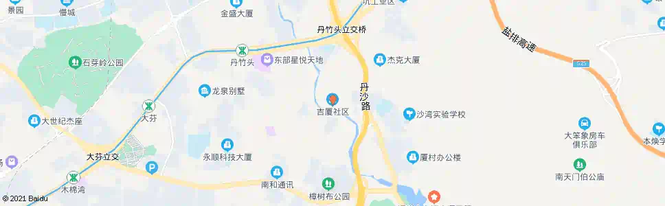 深圳吉夏街_公交站地图_深圳公交_妙搜公交查询2025